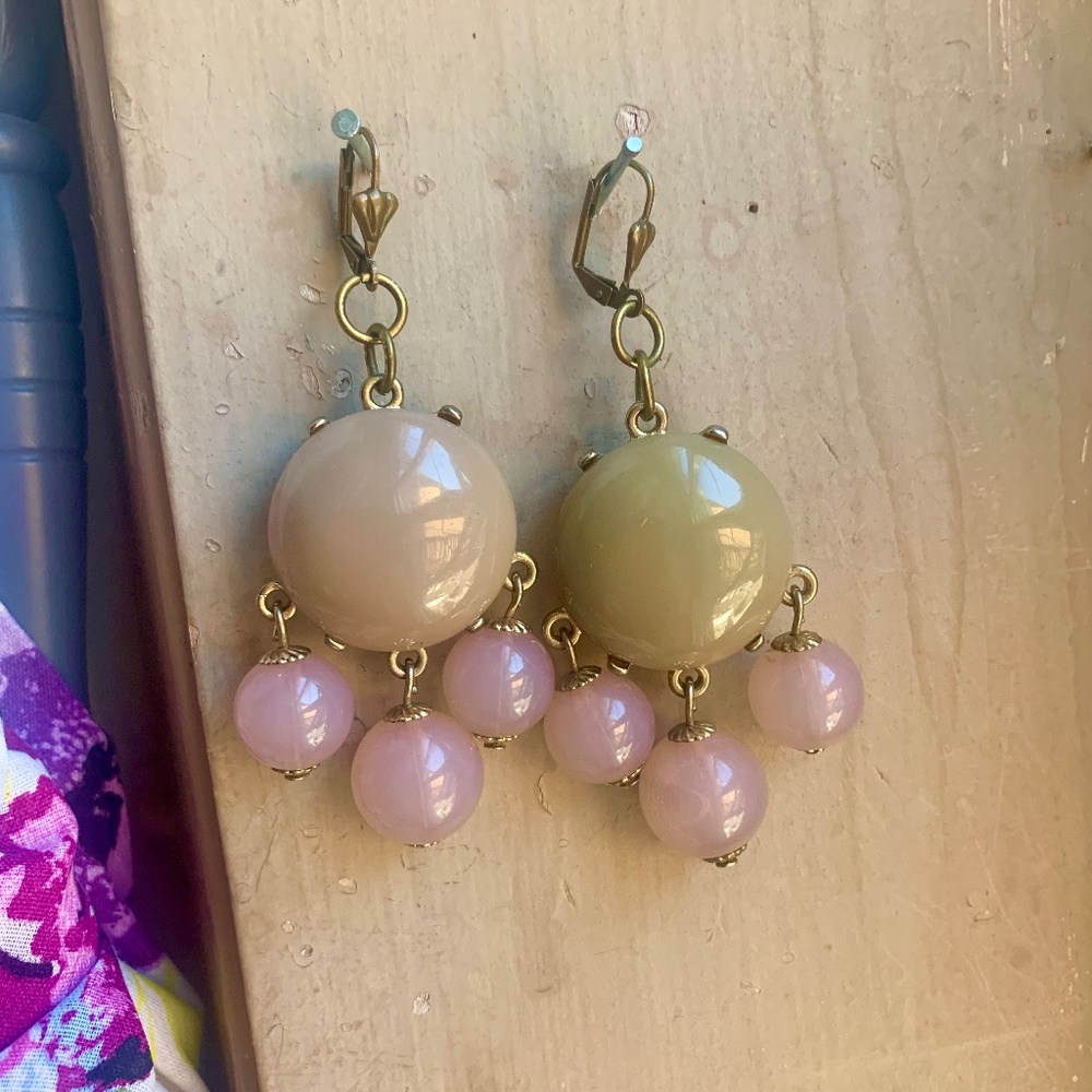 Handmade Bubble Earrings from Broken Illy Necklace see matching necklace in list